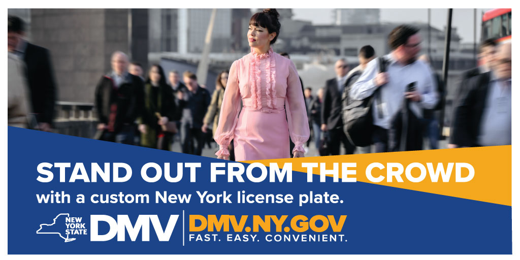 Your fashion choices are top notch! So why not have a license plate that fits you? The DMV has many license plate designs to choose from at dmv.ny.gov/plates #NYSDMV