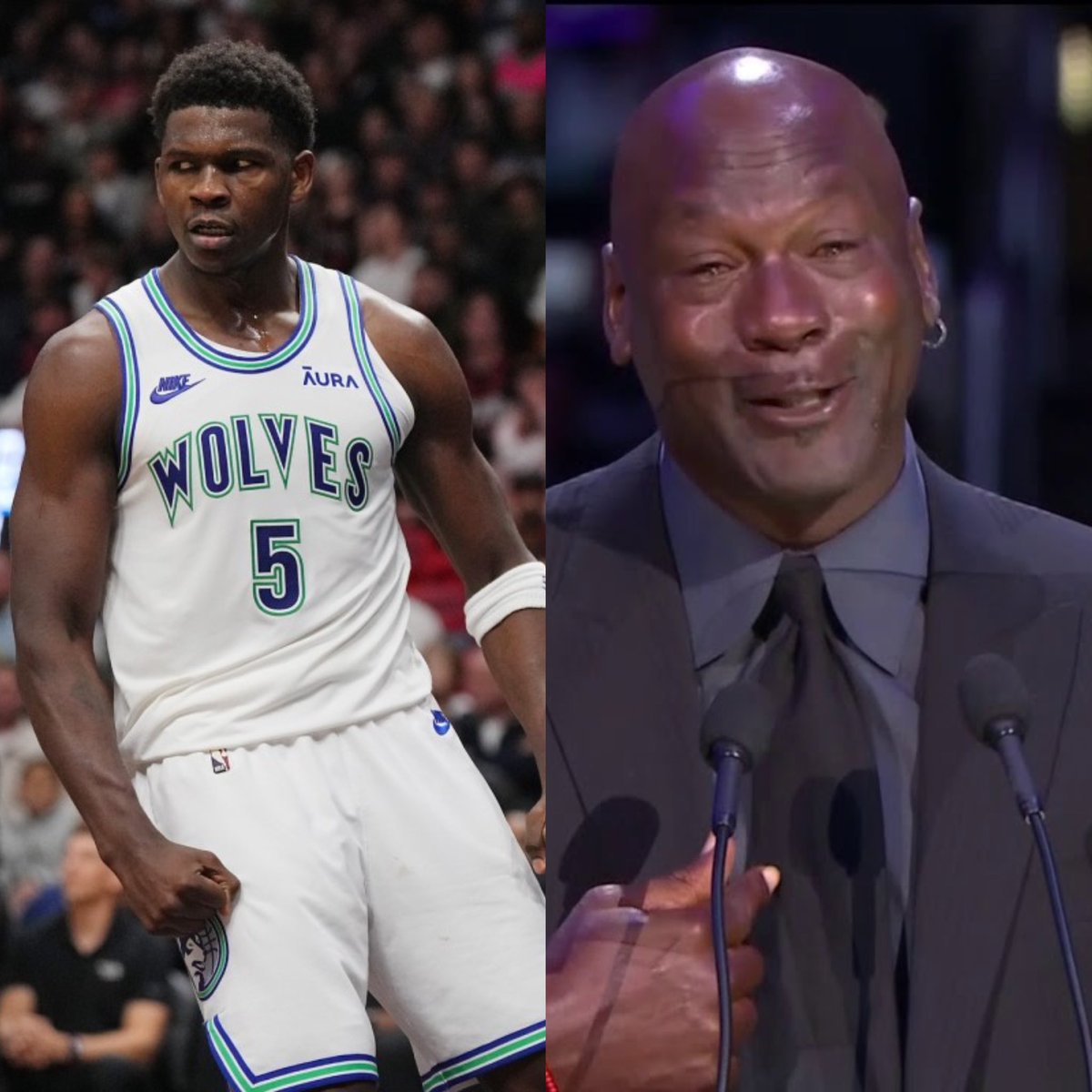 NBACentral (@thedunkcentral) on Twitter photo “That brother is special.”
- Michael Jordan on Anthony Edwards
(Via <a href="/stephenasmith/">Stephen A Smith</a> ) “That brother is special.”
- Michael Jordan on Anthony Edwards
(Via <a href="/stephenasmith/">Stephen A Smith</a> )