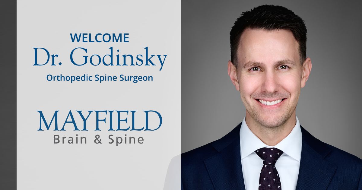 Spine surgeon Dr. Ryan Godinsky has joined Mayfield and will see patients at our new #springboroohio office when it opens later this spring. He specializes in treatment of spine conditions with minimally invasive surgery. bit.ly/Godinsky_4-22-… #spinecare