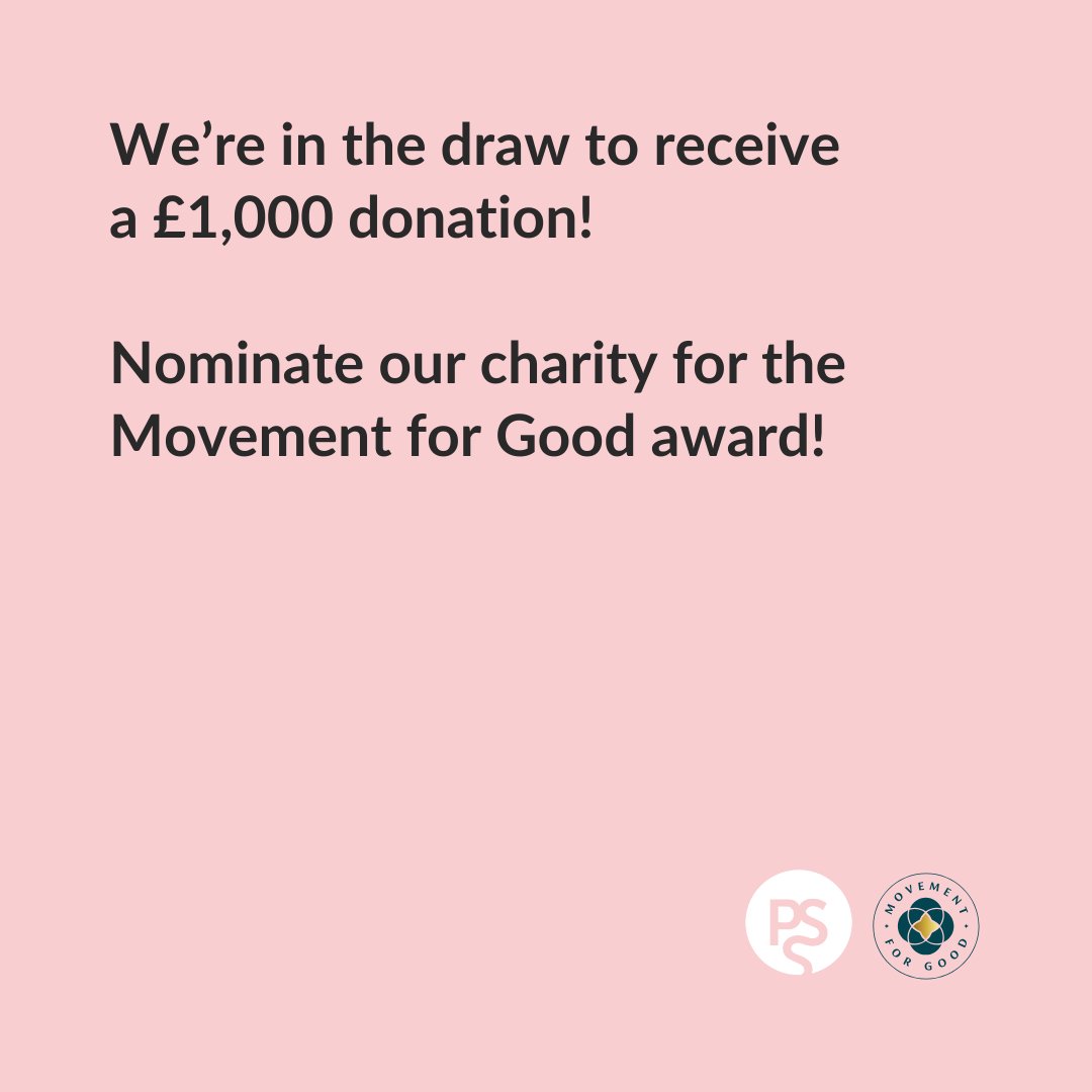 Have you nominated PSS yet? Boost our chances of receiving 1k in aid of supporting HG sufferers across the UK. Visit: movementforgood.com Our Charity number is 1094788 @benefactgroup #movementforgood #charity #MakeADifference #HGSupport