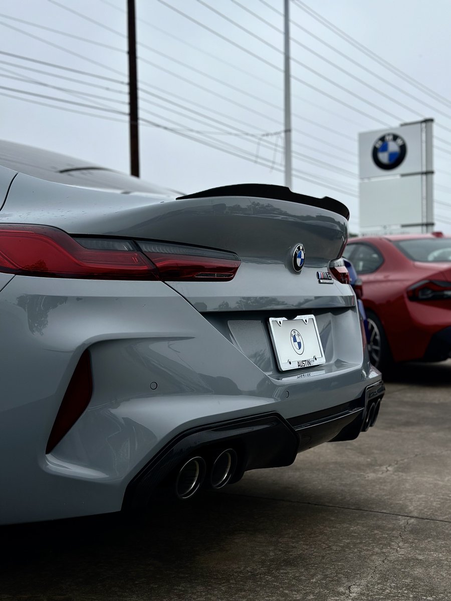 Make a statement on the road with this powerful 4-door BMW M8 Competition. #BMWAustin #BMWM8Competition