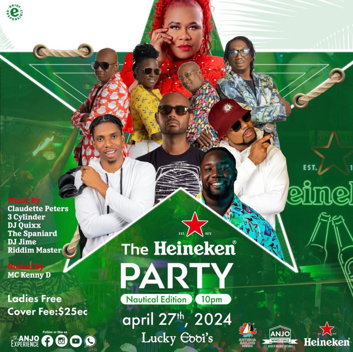 Anyways the Heineken party is this Saturday at Lucky Eddi’s
