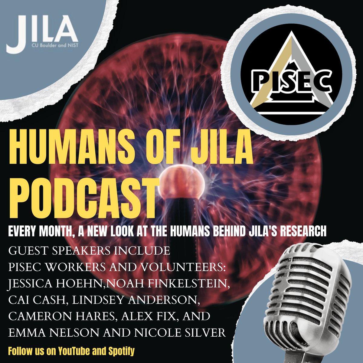 The next #episode of our 'Humans of JILA' #podcast is here as we continue to dive into PISEC (Partnerships for Informal #Science #Education in the Community), an educational outreach and #research program within JILA funded by the JILA PFC. Listen below: jila.colorado.edu/blog/jila-jour……