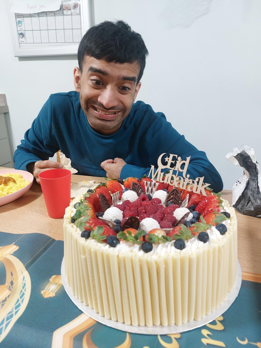 Celebrating Eid on Hawthorns with our resident who enjoyed time with his family and joining in on the festivities. We decorated his living space and enjoyed a delicious take away together. 🌙🎉 #EidCelebration #CommunitySupport #Inclusivity