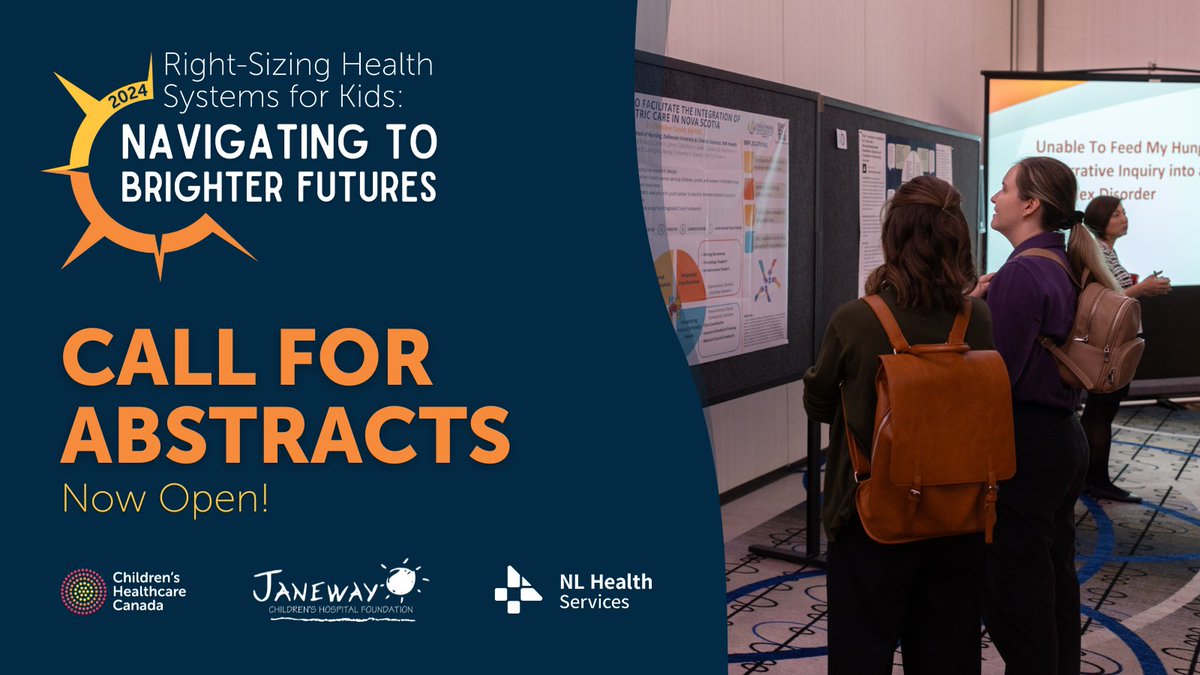 Join us for #ChildHealthCan2024 in October. Showcase your research and initiatives at the Poster Fair, Concurrent Sessions, and the 'How We’re Right-Sizing Healthcare' session. Submit your abstracts now! bit.ly/3QvQepF