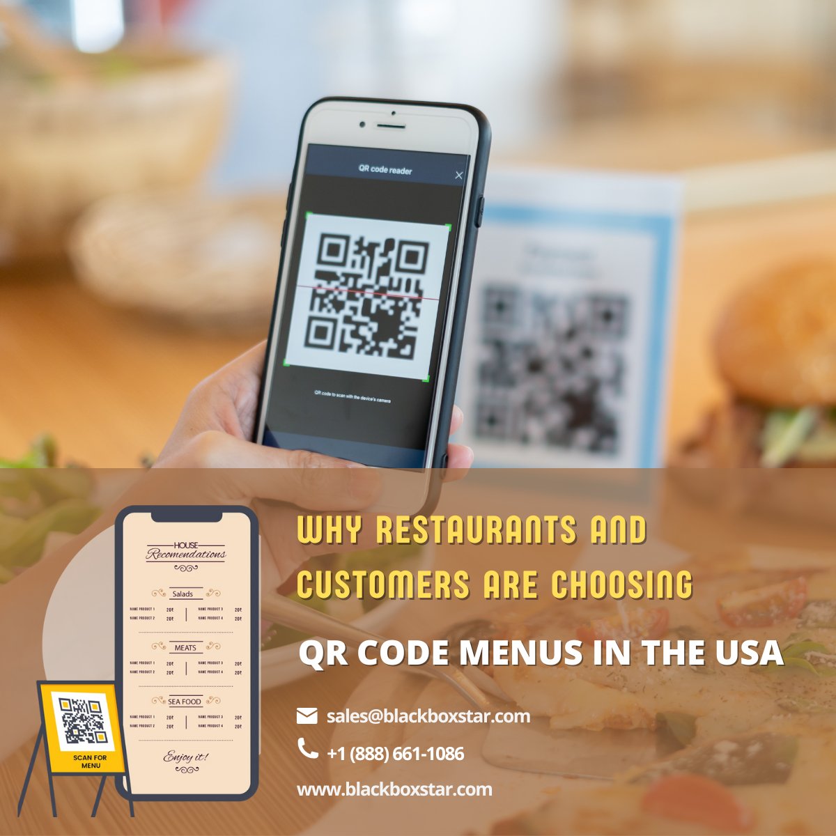 🍽️ Say goodbye to paper menus and hello to QR codes! 📱✨ Discover the future of dining with digital menus – convenient, eco-friendly, and full of surprises! 🌟 #QRmenu #DigitalDining #TechSavvyEats #MenuMagic #QRrevolution