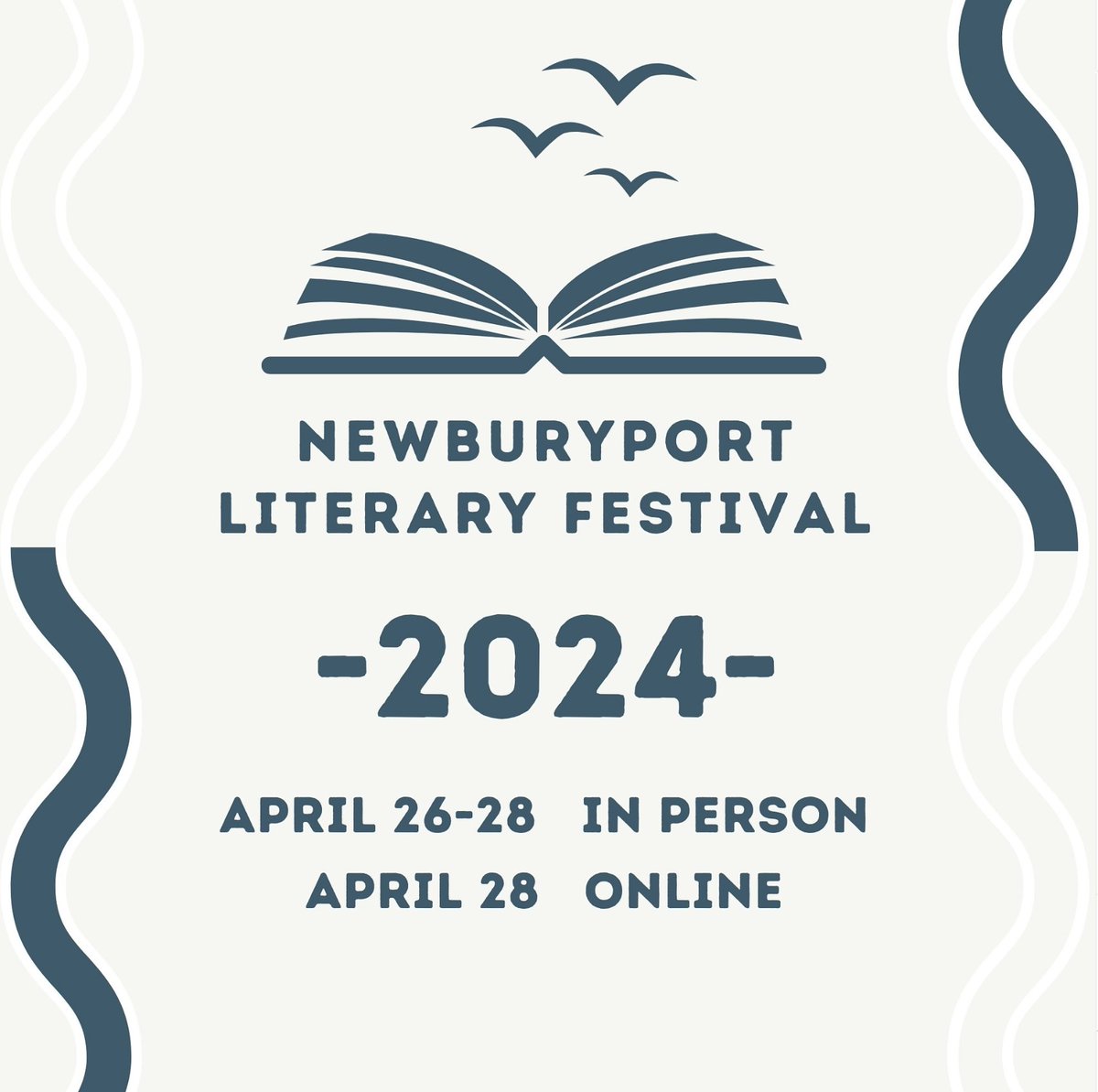 Don't miss @NBPTLitFest this wkend! An incredible lineup of #authors & #literaryevents! See: ow.ly/ynj550Rl3JT #fiction #nonfiction #poetry #bookstagram #litfest #nbpt #newburyportma #CenterForTheBook @MassLibAssoc @mblclibraries @NEIBAbooks @masspoetry