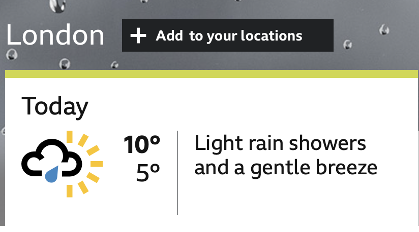 We don’t understand Celsius, but it does seem like our weary bones would catch the chill...