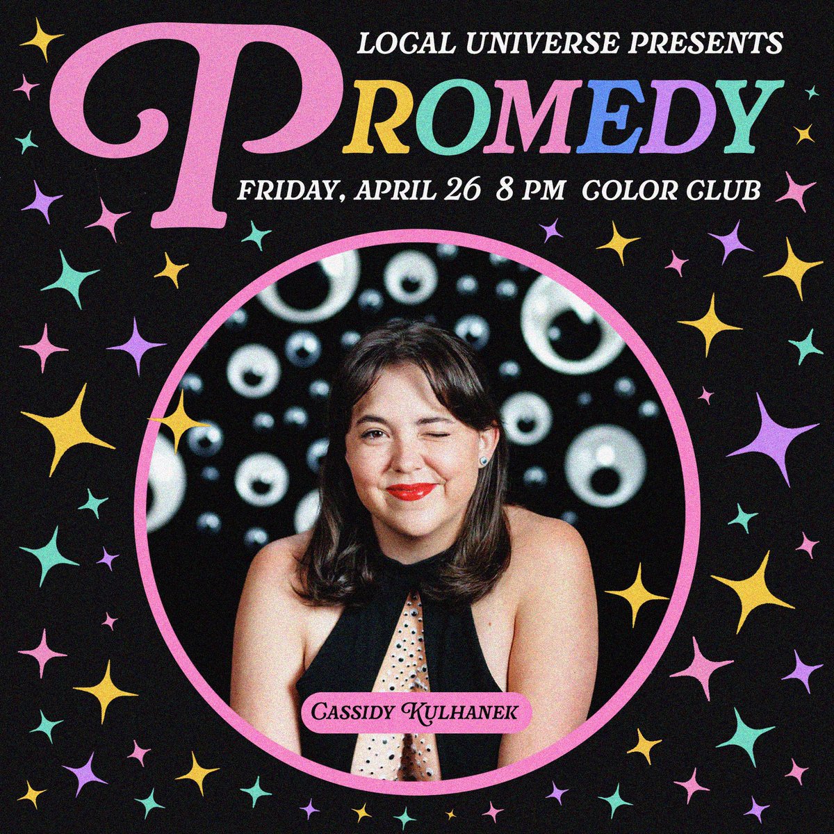 if you’re in CHICAGO THIS FRIDAY there’s only one place to be: PROMEDY at COLOR CLUB ✨ Come take prom pics, vote for prom king & queen, and dance the night away to new music from Justice Hill & Nightime Love. It’s gonna be fun as hell—don’t miss it. Hosted by @NILES100 & me 💃