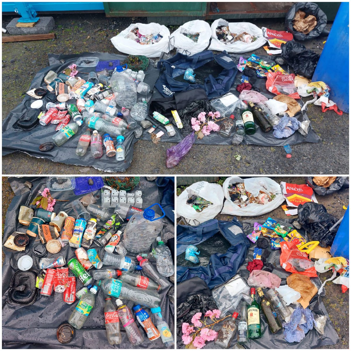 Huge display of litter collected by Oranmore tidy towns! Much of this could be prevented if people who littered it opted to do a #2MinuteStreetClean instead, but at least we have brilliant volunteers at #NationalSpringClean to ensure its cleared!

#SDGsIrl #SpringClean24 #Galway