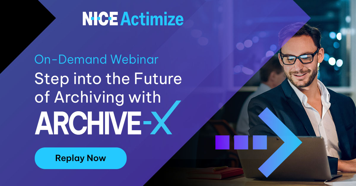 Missed our ARCHIVE-X Webinar? Now you can view it on-demand! Learn how your firm can benefit from next-generation enterprise information archiving. onlinexperiences.com/Launch/QReg/Sh… 

#webinar #regtech #compliance #recordsmanagement #recordkeeping #archiving #financialservices