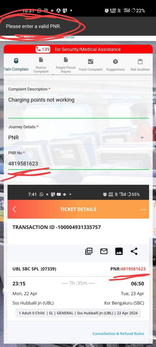 GujjarWinayak's tweet photo. @indianrail 
No idea what is wrong with the PNR.
Please help me on it. https://t.co/sqLyazBQO2