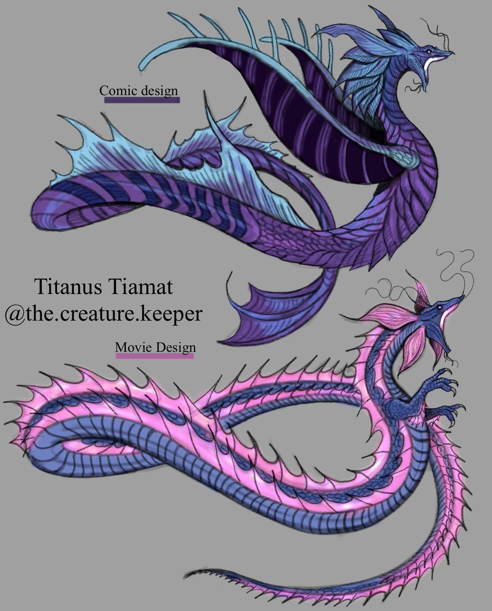 Design comparison between the Tiamat from the comic book 'Godzilla Dominion' and the one from ' GxK', wich one is your favorite???

(Please retweet and DO NOT repost my drawings)

#GodzillaXKongTheNewEmpire #Godzilla #Tiamat #Godzillafanart #sketchbook