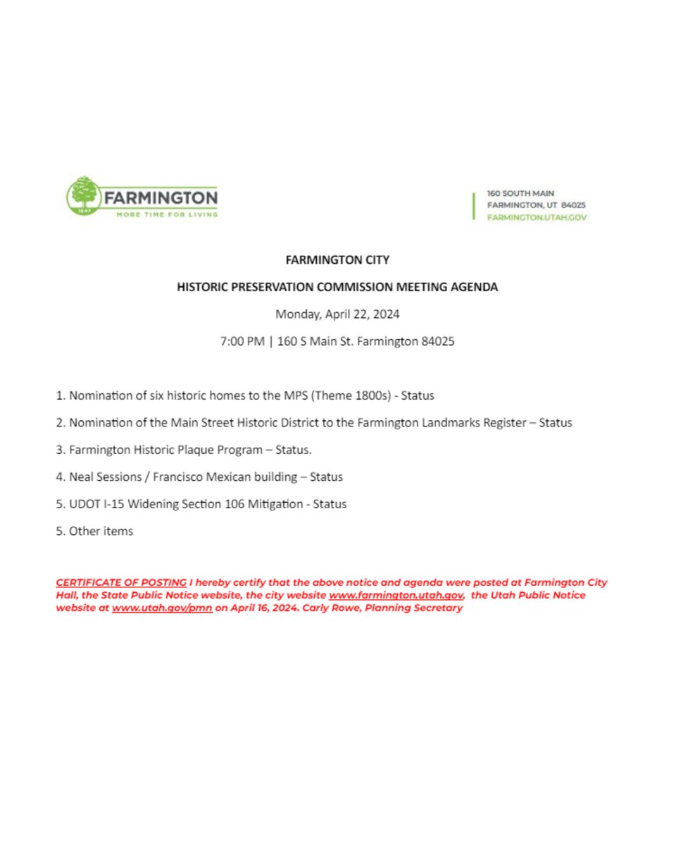 #historicpreservation #farmingtoncity #community #preservinghistory #historichomes #history #historicpreservationcommission #utah