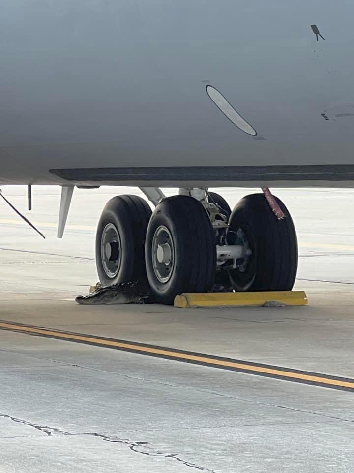 Photos from MacDill Air Force Base Facebook page. Is that Florida-style wheel chock? 🐊