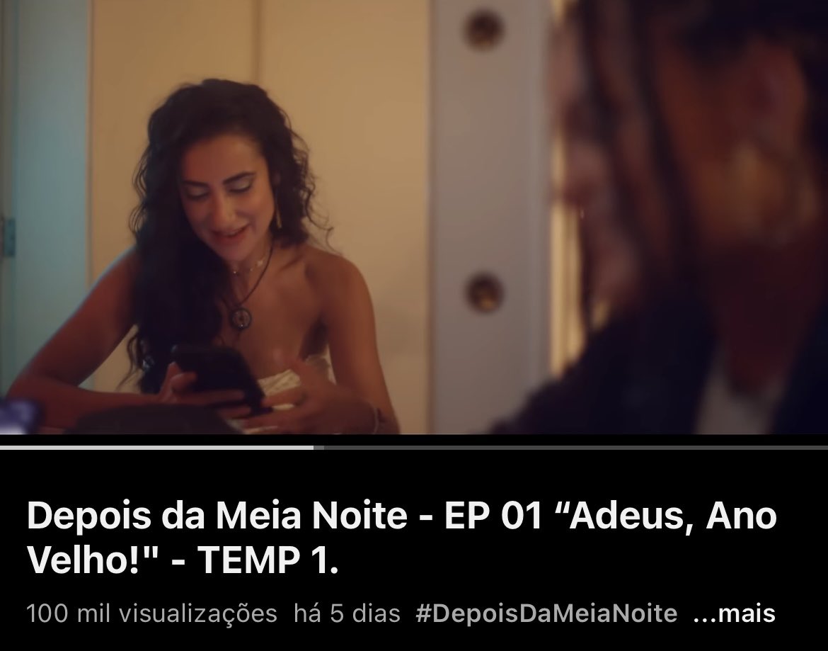 SUCESSO! O primeiro episódio da websérie 'Depois da Meia Noite' acaba de atingir a marca de 100 mil visualizações ❤️

Quem ainda não assistiu, ASSISTA: youtu.be/6QefUFkvgd4?si…