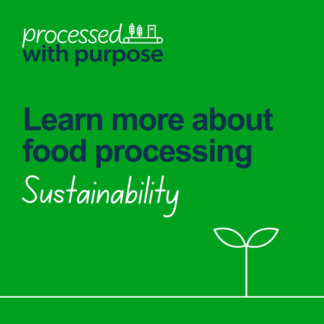 🌎 On #EarthDay and every day, manufacturers are working to create more healthier food and beverage choices while using fewer natural resources.🌱Learn more here: processedwithpurpose.com/sustainability