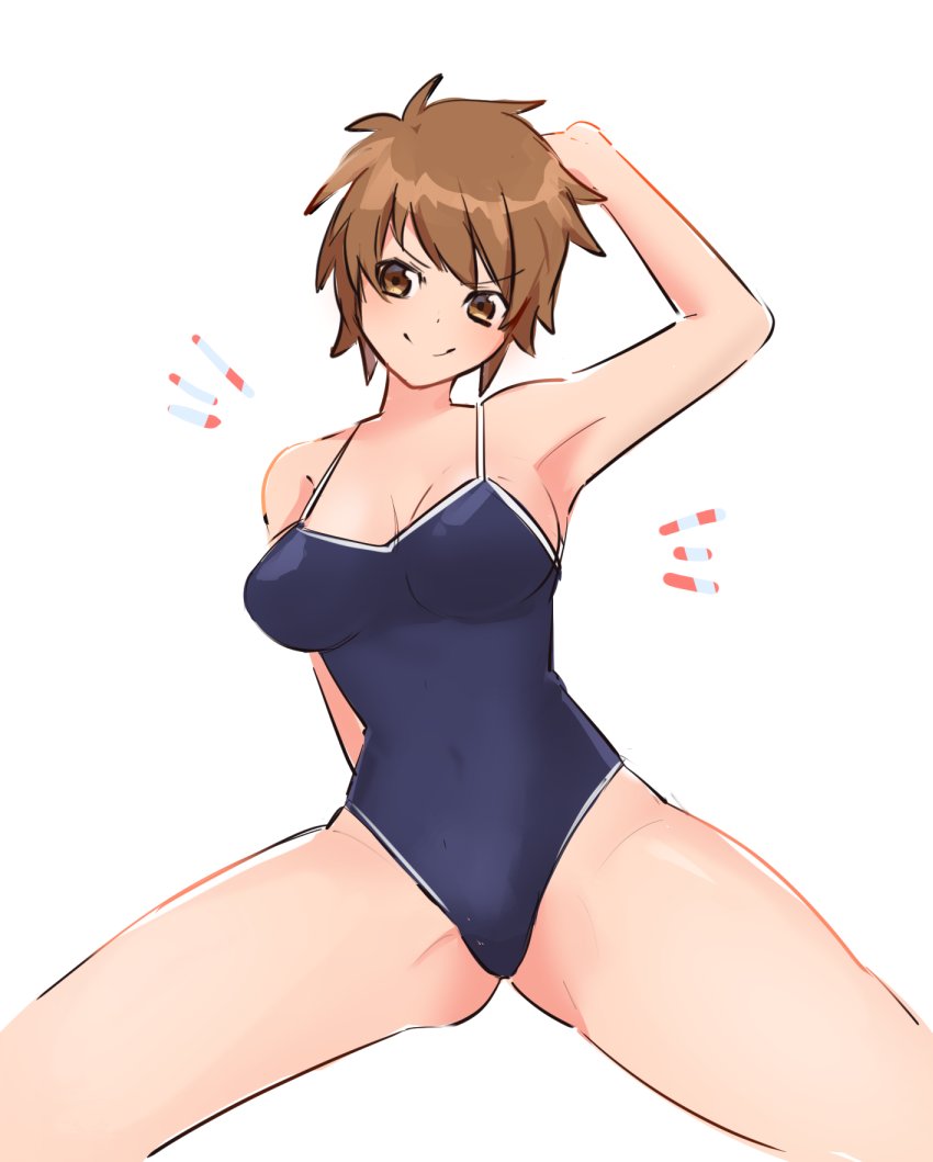 「デカパイスク水グランちゃん(女体化) 」|２次元番長のイラスト