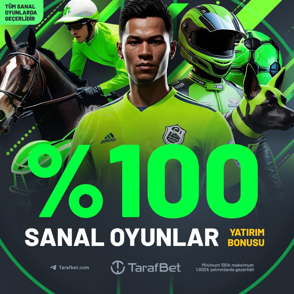 5️⃣ SANAL OYUNLARIN ÖZEL FIRSATLARINI KAÇIRMA ! 🔤 100 - 1000'TL ARASI YATIRIM YAP %100 YATIRIM BONUSU SENİN 💲 SANAL OYUNLAR ÖZEL KAMPANYASI BUGÜNE ÖZEL 💲 YATIRIMINI SAĞLA 1000₺'ye KADAR BONUSUNU AL KAZAN ÇEK 💲 TARAFBET İLE KAZANMANIN SINIRI YOK !