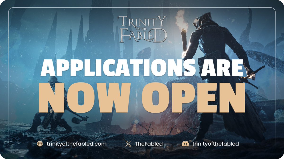 Trinity of The Fabled Launchpad is NOW LIVE! 🔥🎊 Head to the TrustSwap Dashboard to apply (pending KYC) 👉 dashboard.trustswap.org @TheFabled 🪄 #trinityofthefabled #launchpad