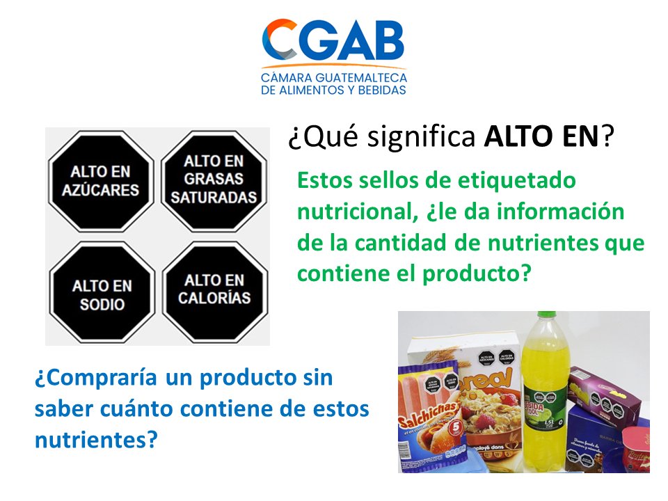 ¿Qué significa ALTO EN? #CGAB #Guatemala @Cgab19 @CongresoGuate @INCAP_NUTRICION @FrenteHambre
