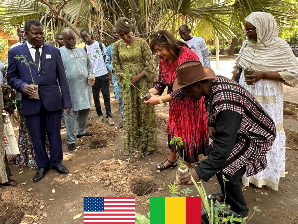 🌿🌎 Journée de la Terre 2024 marquée par une action concrète: formation en compostage & plantation de Moringa à Mali, soutenu par les USA. Merci Rokiatou Traore (YALI) & Lauri Elliott pour votre leadership! Unissons-nous pour un futur durable! 🌱🇺🇸🇲🇱 #USAMaliToujoursEnsemble
