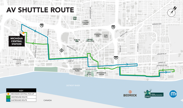 The @CityofDetroit, in collaboration with @BedrockDetroit, Michigan Central, and the Office of Future Mobility and Electrification, plans to pilot the Connect, a two-way 10.8-mile autonomous vehicle shuttle route. puremi.ch/49E1MOc