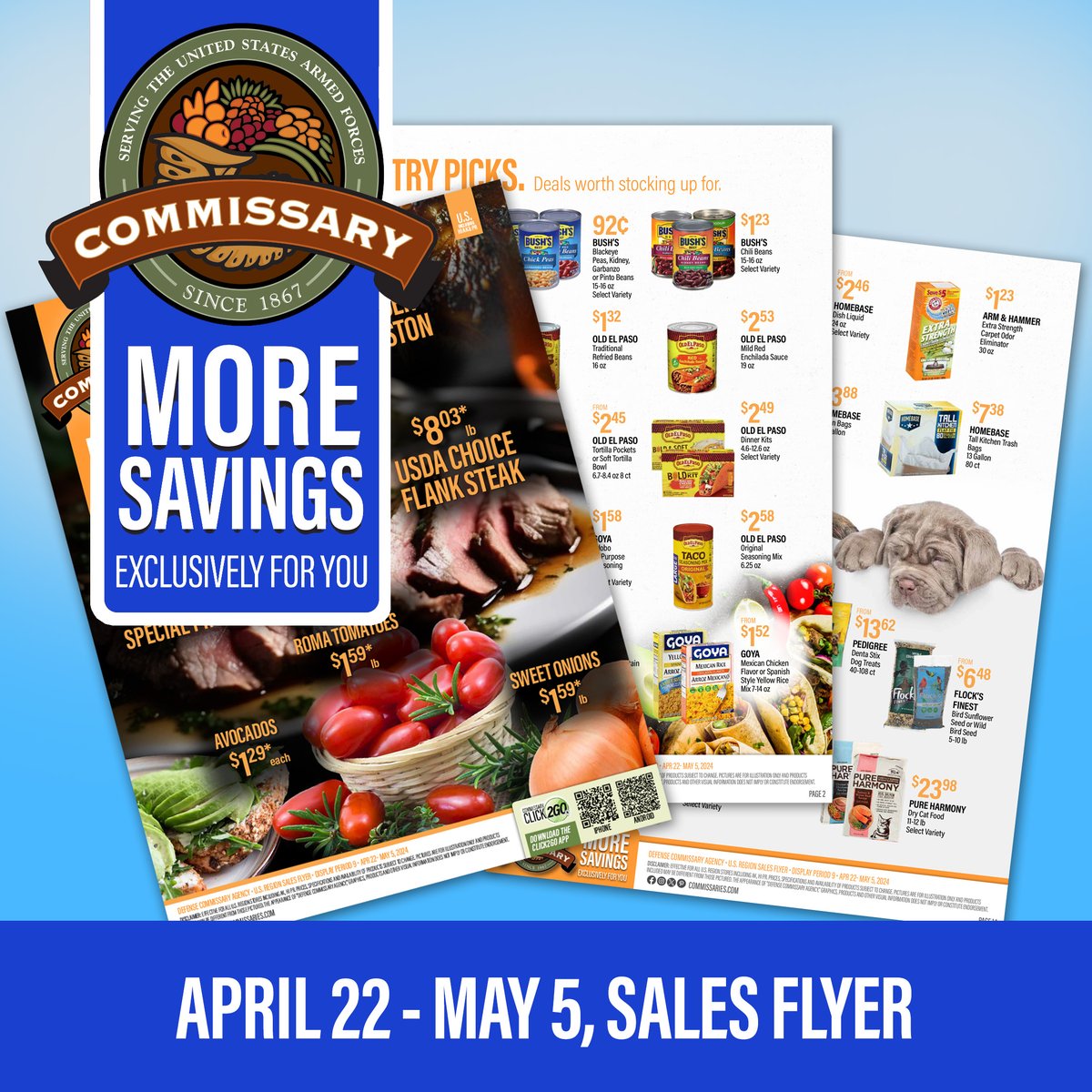 As the Month of the Military Child comes to a close, our sales flyer for April 22 - May 5 has more savings exclusively for you and our nation’s youngest heroes: corp.commissaries.com/our-agency/new… #commissarysavings #milfam #milso