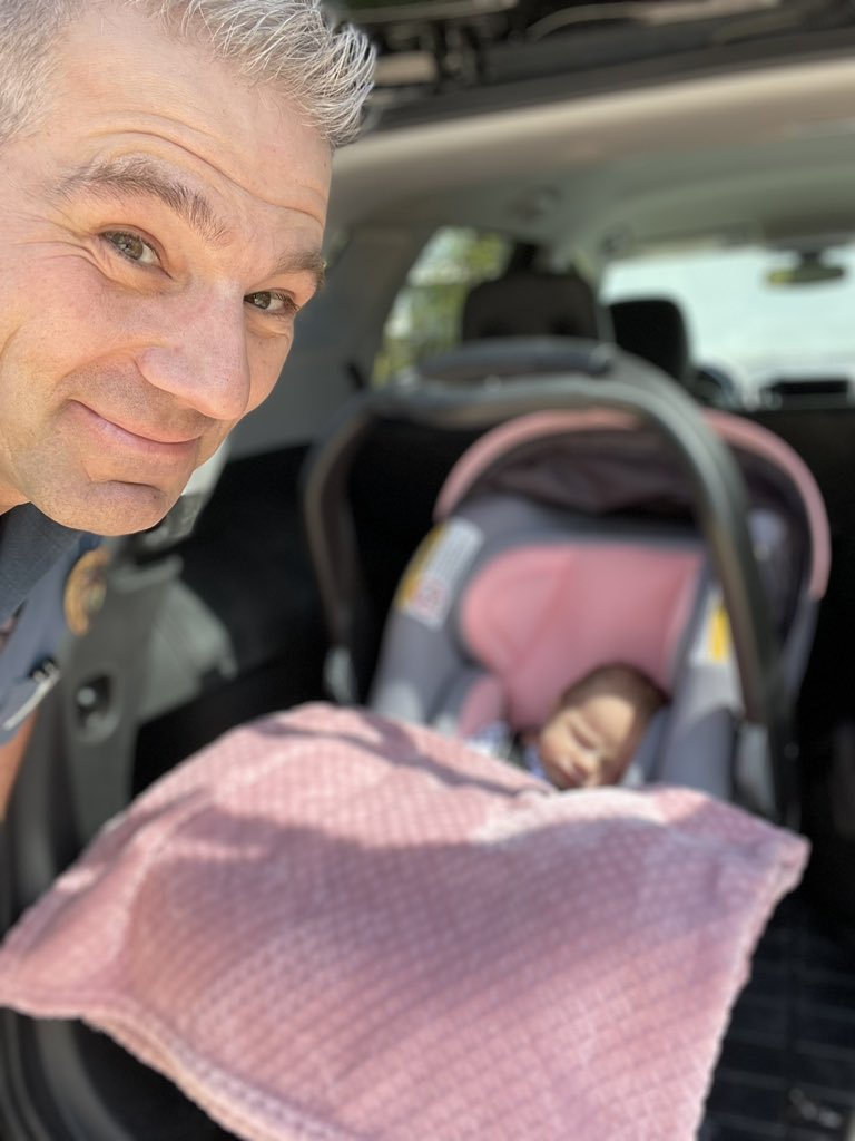 One of the many things I enjoy doing is helping parents install car seats. Today, I helped little McKynlie with her seat. She’s just days old 😊