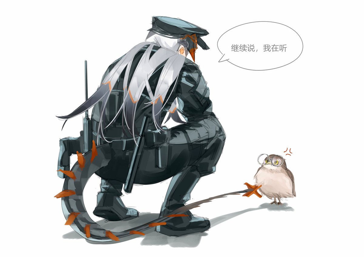 hellasian's tweet photo. “”继续说，我在听。

＃明日方舟
#アークナイツ
#Arknights
#ArknightsFanArt 
#塞赫 https://t.co/wCcpdxM2uw