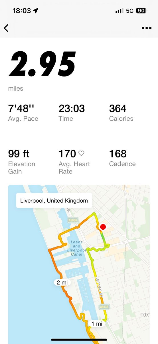 Six weeks on the bounce of running! 🏃🏻‍♂️

Just need to get a weekend back in Manchester so I can do a good 10k down the Fallowfield Loop! ♥️