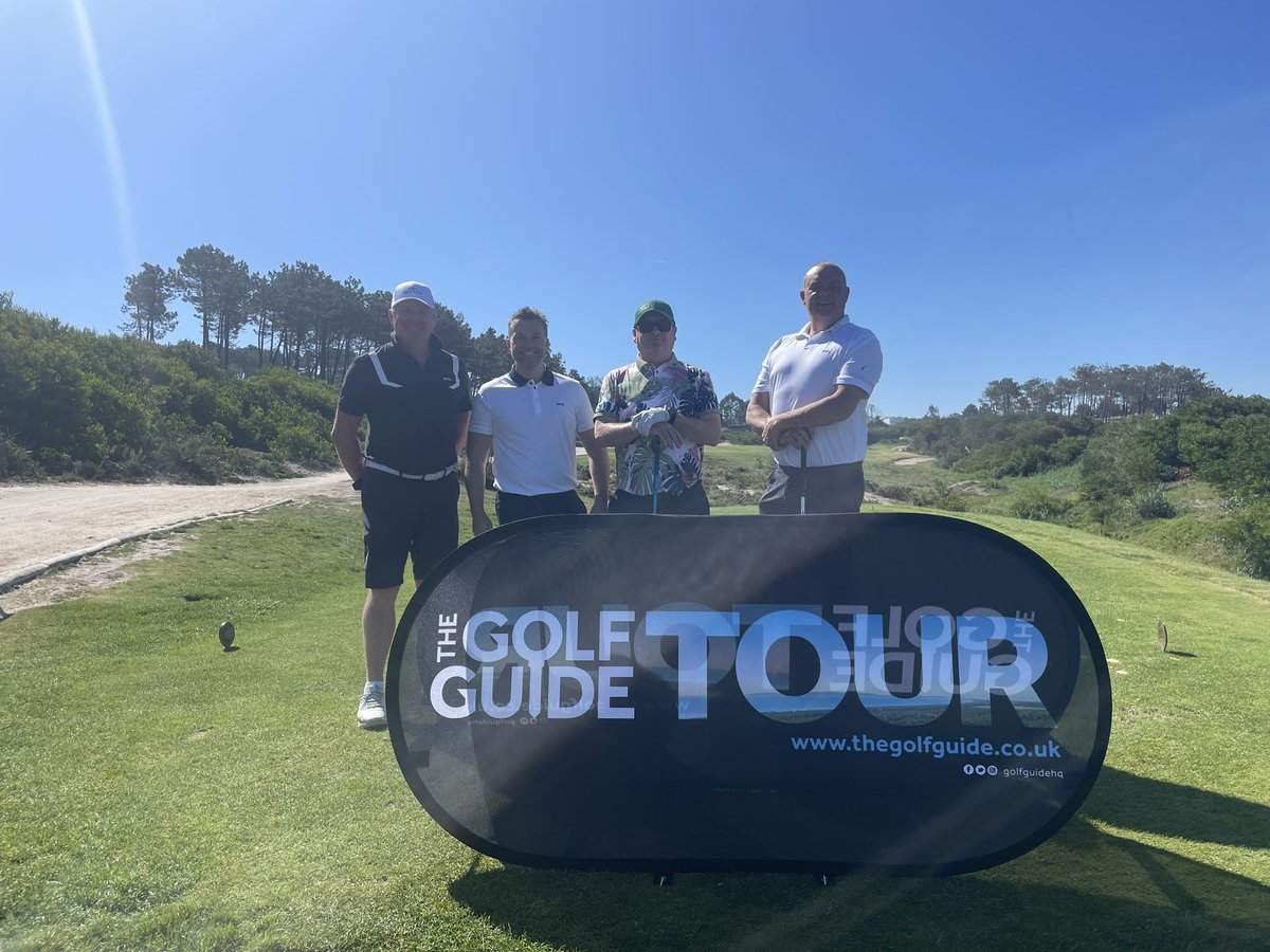 golfguidehq's tweet photo. Fabulous first day @golfguidehq Tour
#WestCliffs
@praiadelrey
@RoyalObidos
@visitportugal
@visitportonorth
@SixtPT
Our teams at @BoltonOldLinks https://t.co/ddCUifiQZT