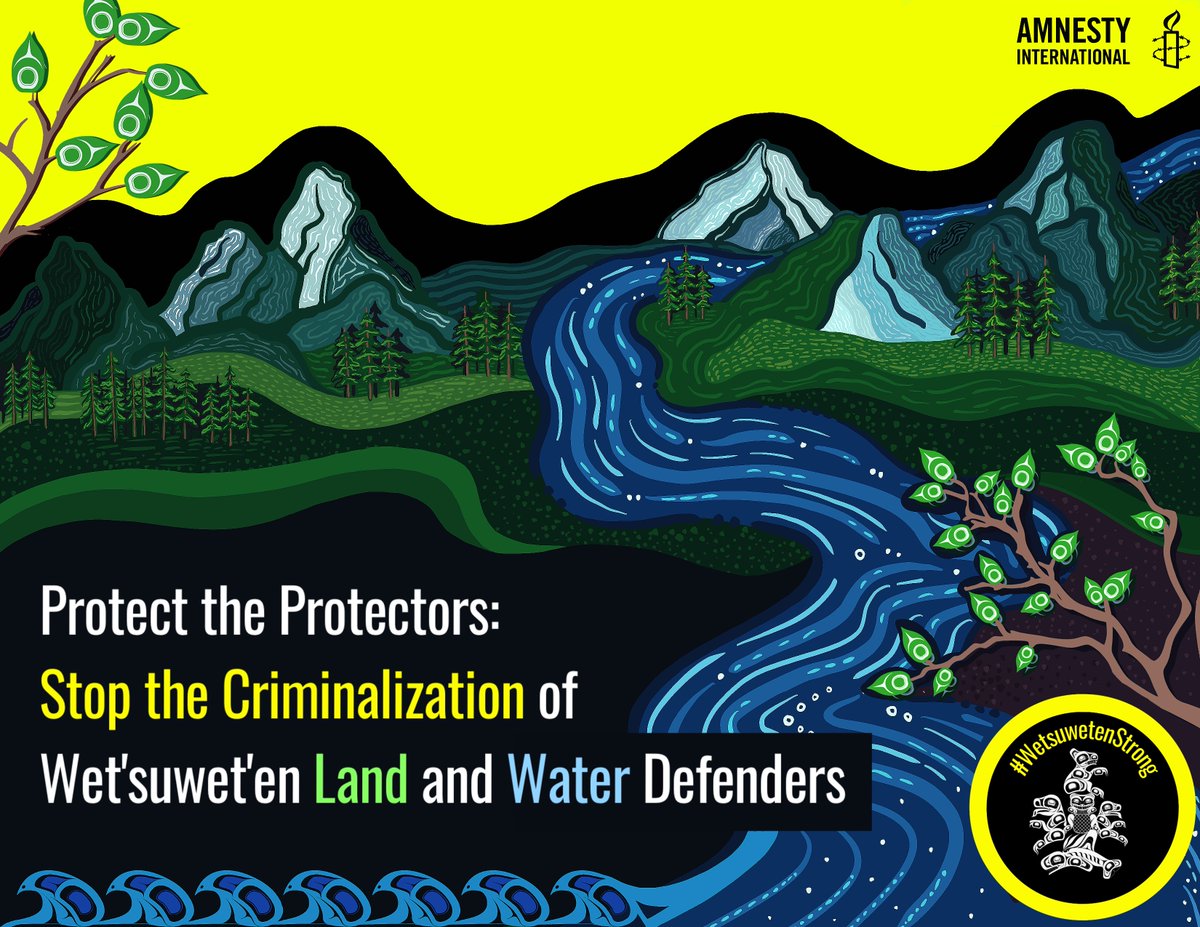 On #EarthDay we stand in solidarity with Wet'suwet'en land and water defenders. @Dave_Eby @NikiSharma2, drop the charges against Wet'suwet'en land defenders, Every day is #EarthDay #WetsuwetenStrong