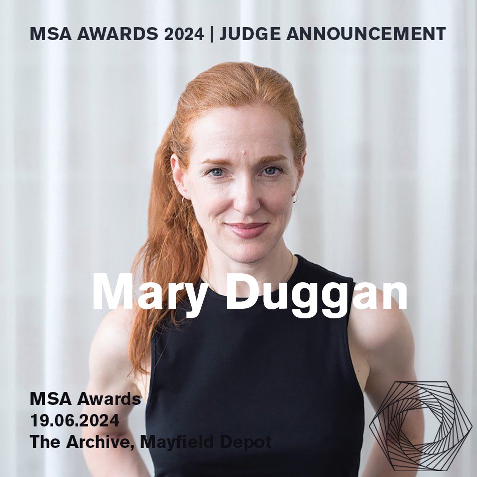 JUDGE ANNOUNCEMENT 📣 We are very honoured and delighted to announce that Mary Duggan will be joining us as the judge for this year’s MSA Awards 2024! @marydugganarc #MSAAwards2024 #manchestersocietyofarchitects #manchestersrchitects #architectureawards