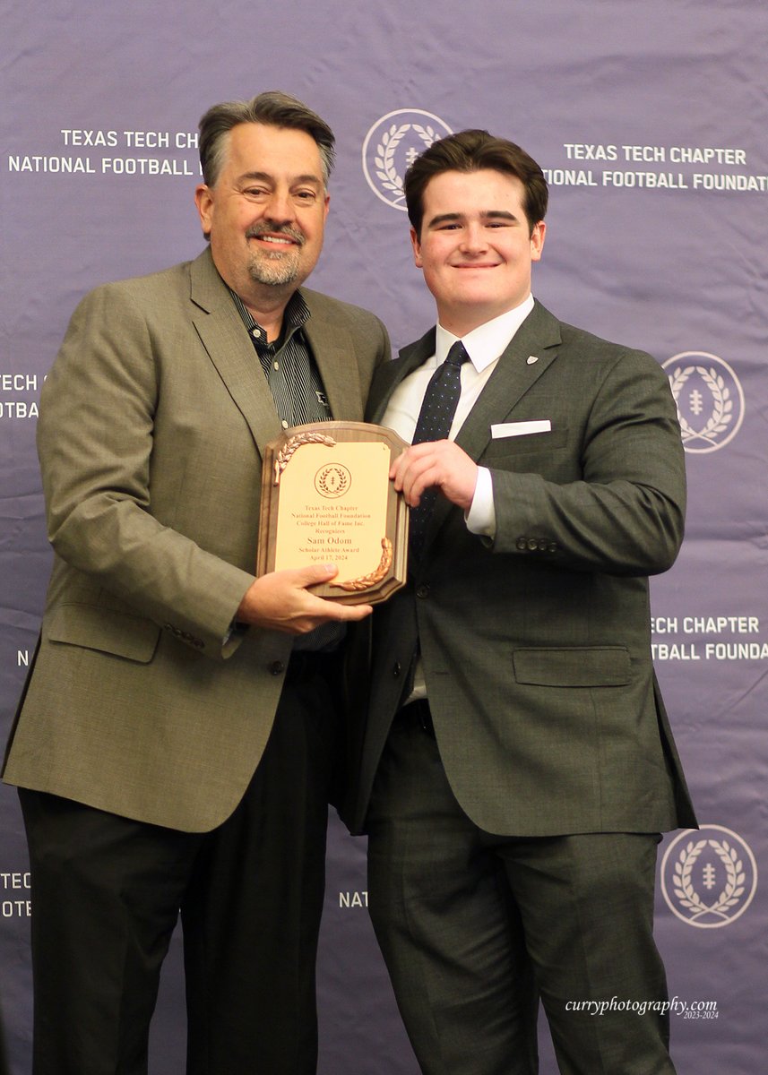 Congrats to Frenship Football Offensive Coordinator Caleb Holt for receiving Assistant Coach of the Year! & Congrats to Jake Sowder and Sam Odom for being selected as scholarship Award recipients from the Texas Tech National Football Foundation 👏 📸Photos by: Curry Photography