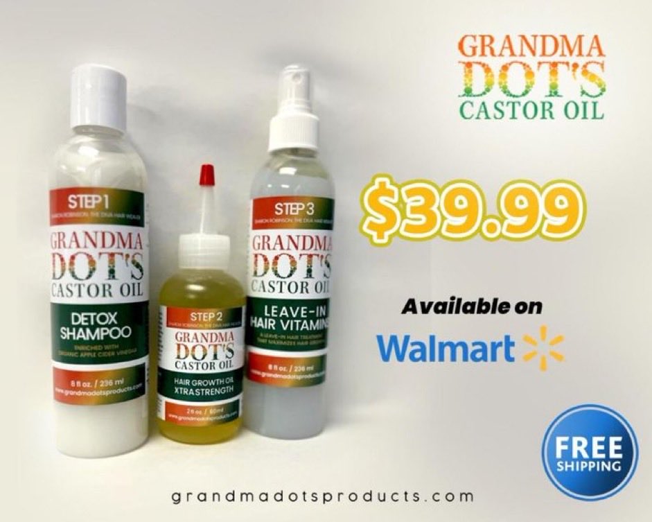 Give MOMMA the gift of healthy hair. #grandmadotscastoroil #hairgrowth #walmart