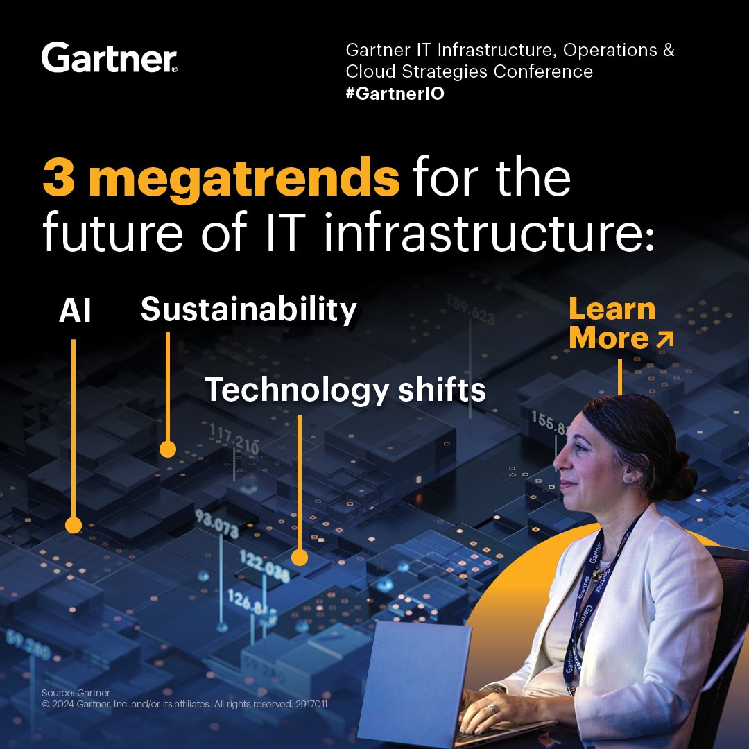 Innovation is changing the way servers, storage and networking will be delivered. 

Gartner's Tony Harvey shares a look at the future of IT #infrastructure including predictions and trends that are reshaping the field:  gtnr.it/3VYqhCm  

#GartnerIO #Cloud #DevOps