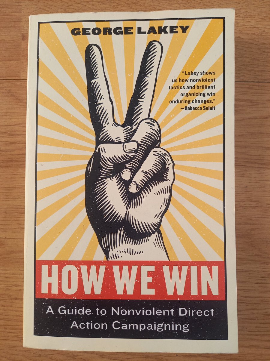 If you are interested in creating a better world, social movements, activism or nonviolent struggle, I highly recommend this book by George Lakey @melvillehouse @peace_news @stillawake