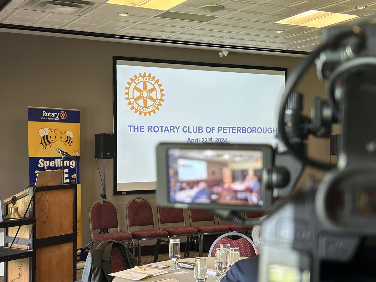 How did @grahamrelliott do at the @PtboRotary Media vs Rotary Spelling Bee this morning? Find out Wednesday at 7pm on #YourPtbo