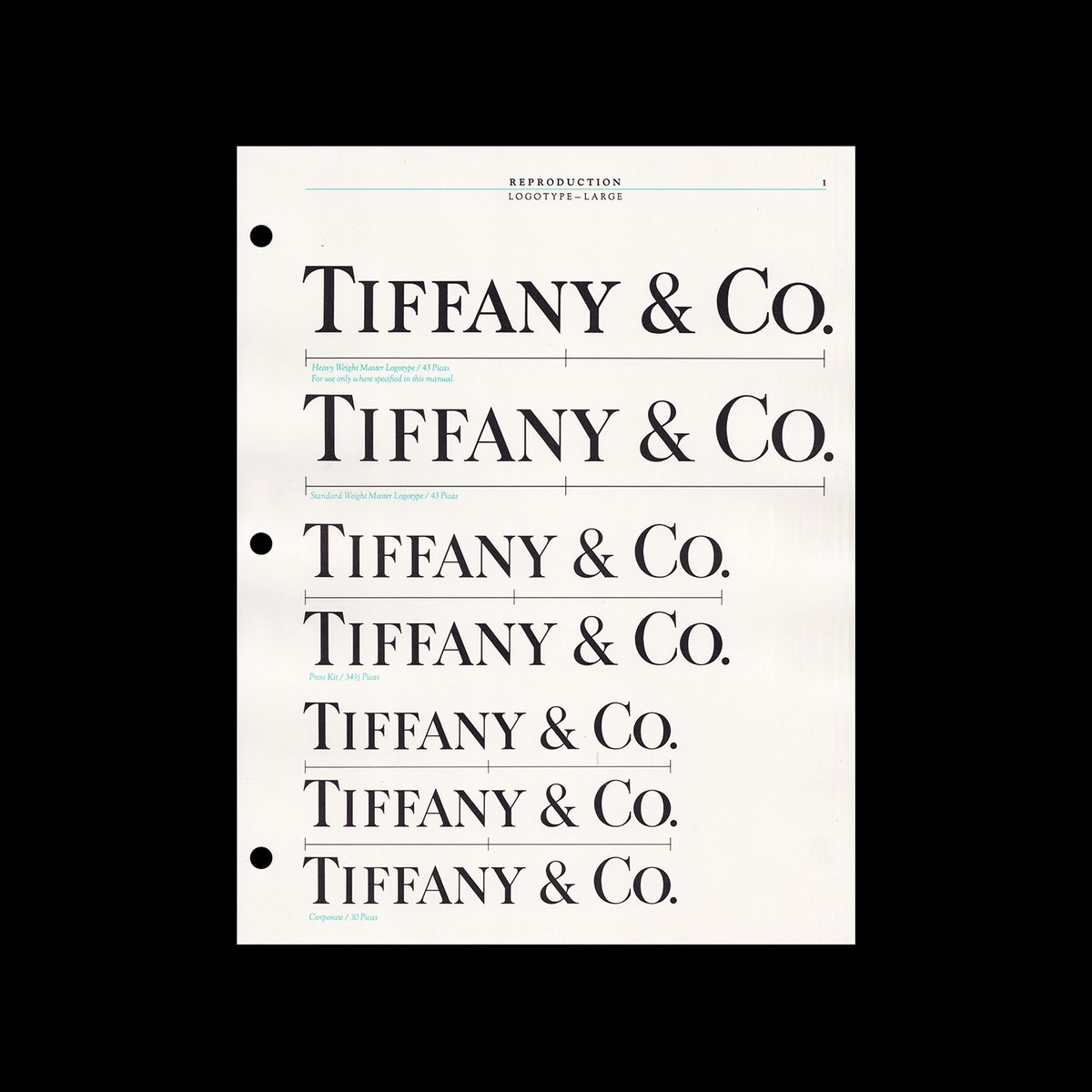 RichBaird's tweet photo. Pages from the 1987 Tiffany brand guidelines. https://t.co/nlIJnIqDwi