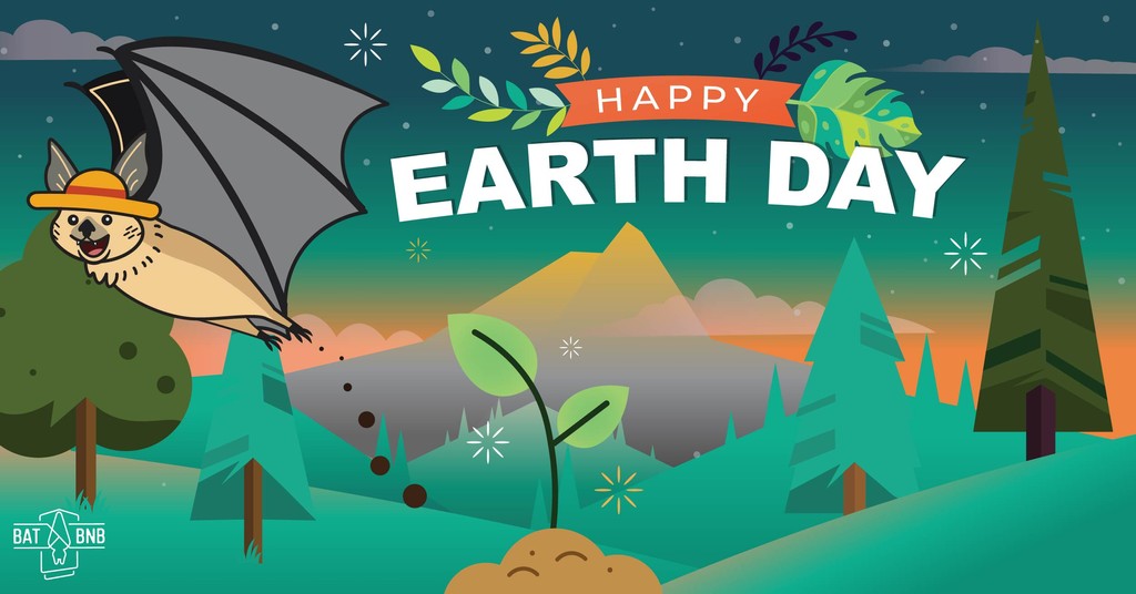 Happy #EarthDay! Today, we celebrate bats—nature's unsung heroes. Why Bats? Natural pest control Crucial in pollination Aid in reforestation How to Help: Install a Bat House Create a bat-friendly garden Reduce pesticide use Educate & donate for bat conservation
