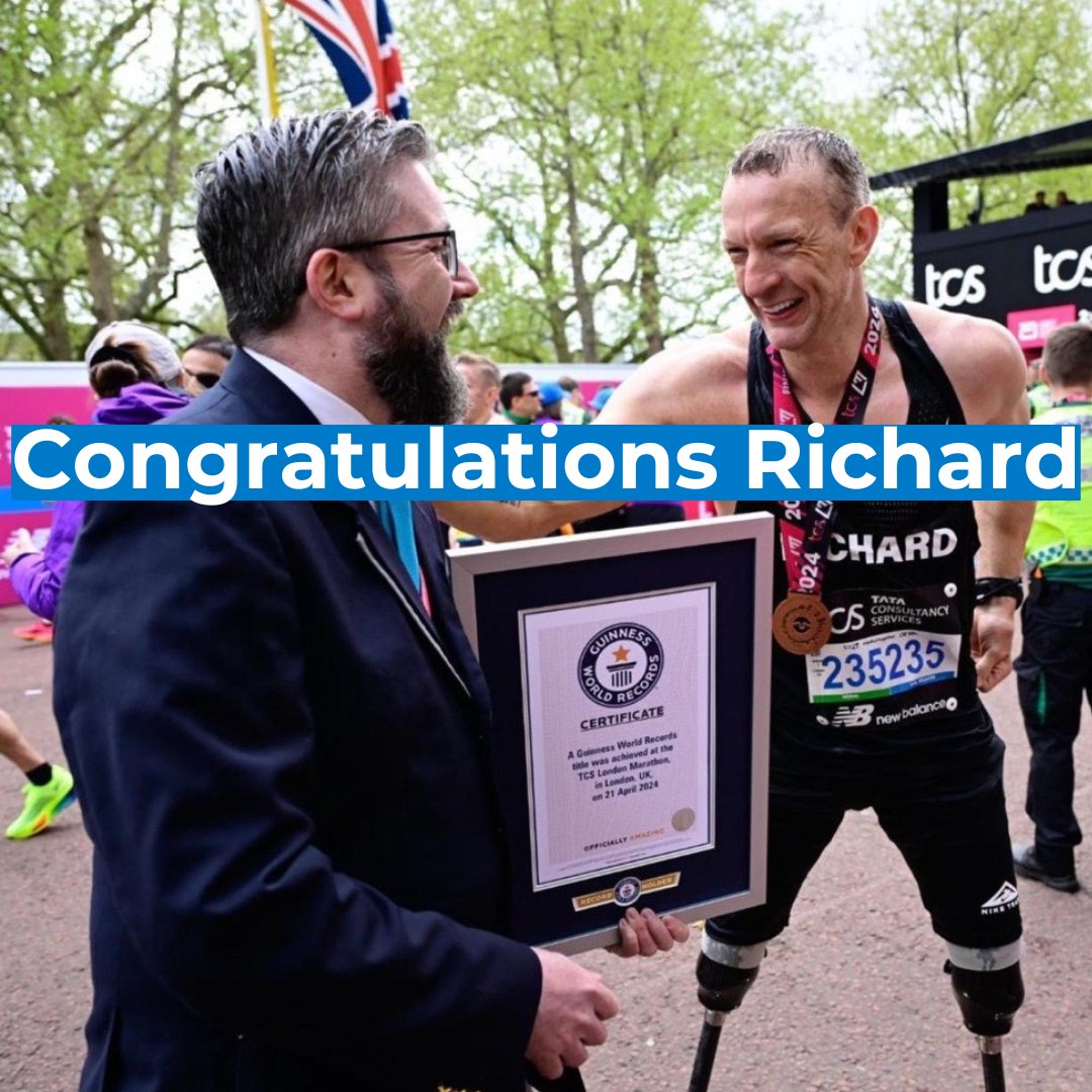 We're incredibly proud of our Team Health mentor, Richard Whitehead MBE. Running a time of 2:42.01, he broke the World Record in the bilateral above knee amputation category at yesterday's London Marathon. 💙 #LondonMarathon #Marathon #BupaXParalympicsGB #TeamHealth