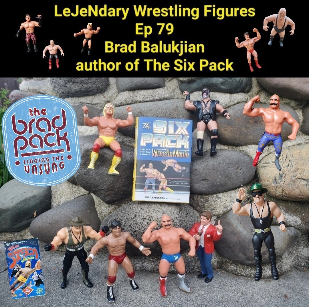 There's no set schedule for my LeJeNdary Wrestling Figures podcast & now I've got 2 guests only a few days apart. Check out Ep 78 with Rucker from Boot 2 The Face & tomorrow Ep 79 with Brad Balukjian, author of The Six Pack, will be out. I had a blast talking with each of them