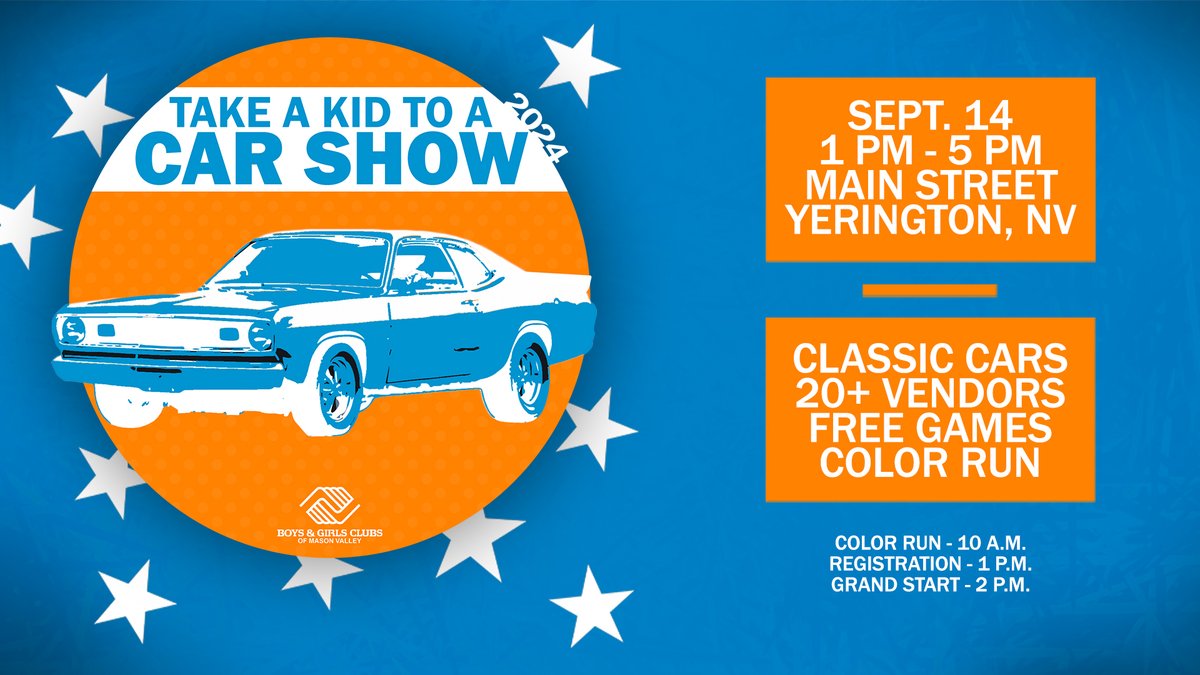 Take a Kid to a Car Show is back for a fourth year! We can't wait to see everyone for an amazing afternoon of classic cars, vendors, games and supporting our Club.

INFORMATION/REGISTRATION: bit.ly/3vXLhie

#BeGreat