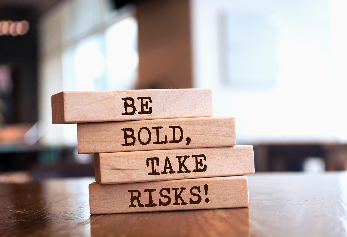 I've always believed that the greatest competition we have is the status quo. You've got to take some risks, because the greatest risk in life is not taking one.
