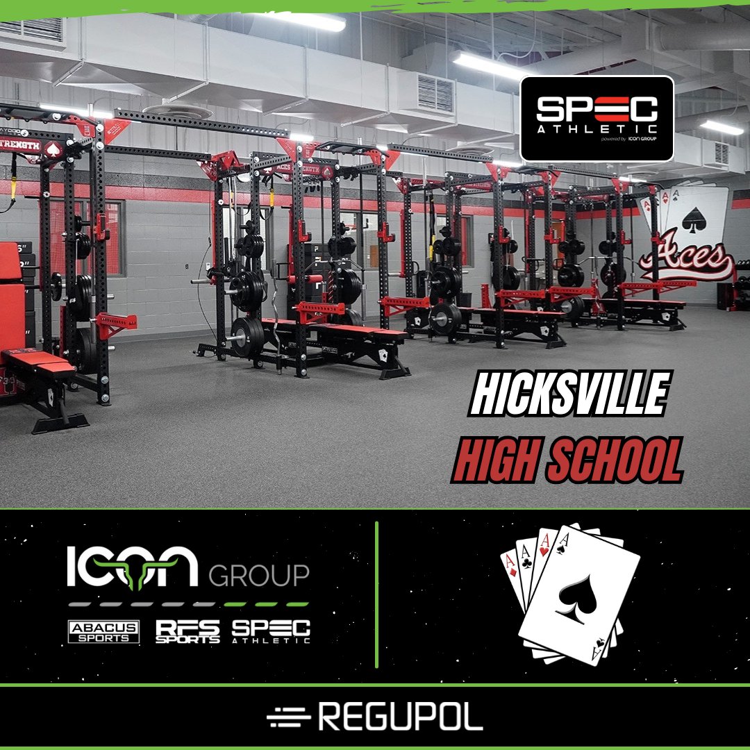 The Hicksville Aces in Hicksville, OH rely on the durability and wear resistance of a @RegupolAmerica #AktivProRoll floor to strength train 🏋️💪

Looking for sports flooring installation? Find your local sales rep for more info: team-icon.com/#find-a-sales-…

#WeBuildICONs #IconicRooms