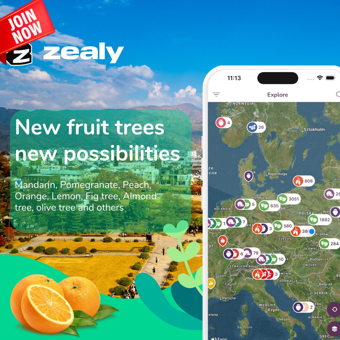EdenApp_EDN's tweet photo. 🟠🍋Users can now mark popular plants from warmer regions like Oranges, Figs, Lemons, Olives, Pomegranates and more in Eden.

Stay tuned coz we will expand to tropical fruits 🍌

The current number of species you can mark is 300+ 🌿

🥇Join the 5,000,000 ($5,5k) Eden #giveaway in #Zealy in which every participant wins:
https://t.co/UUaK99qhD7