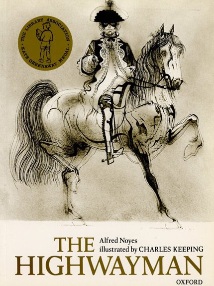 60 days until the #YotoCarnegies24 awards. Today’s illustration medal book I’m highlighting is the 1981 winner. The Highwayman illustrated by Charles Keeping and written by Alfred Noyes @CarnegieMedals @CILIPinfo