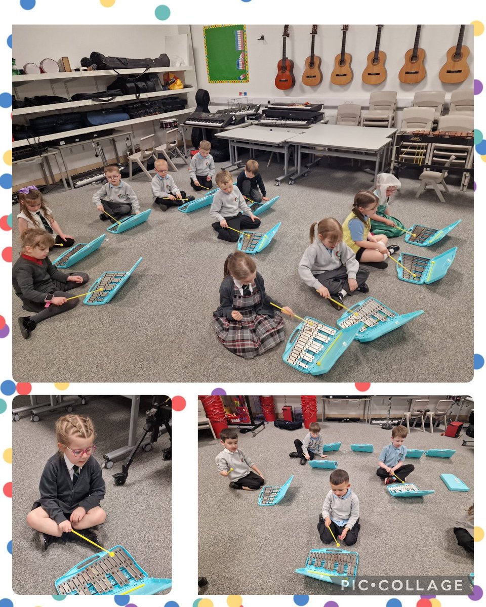 Today we were learning to play the glockenspiel! 🎶 We started learning the beginning of twinkle twinkle 🌟 #music @GarnockCampus
