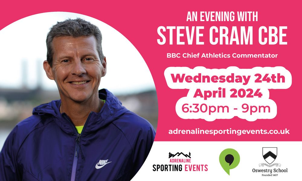 This Wednesday we welcome sporting legend Steve Cram CBE to Oswestry School for an inspiring evening talking all things running, athletics and Olympics. Today is your last chance for tickets: lnkd.in/e35CagYc #thisisoswestry #oswestry #shropshire #oswestryschool @steve